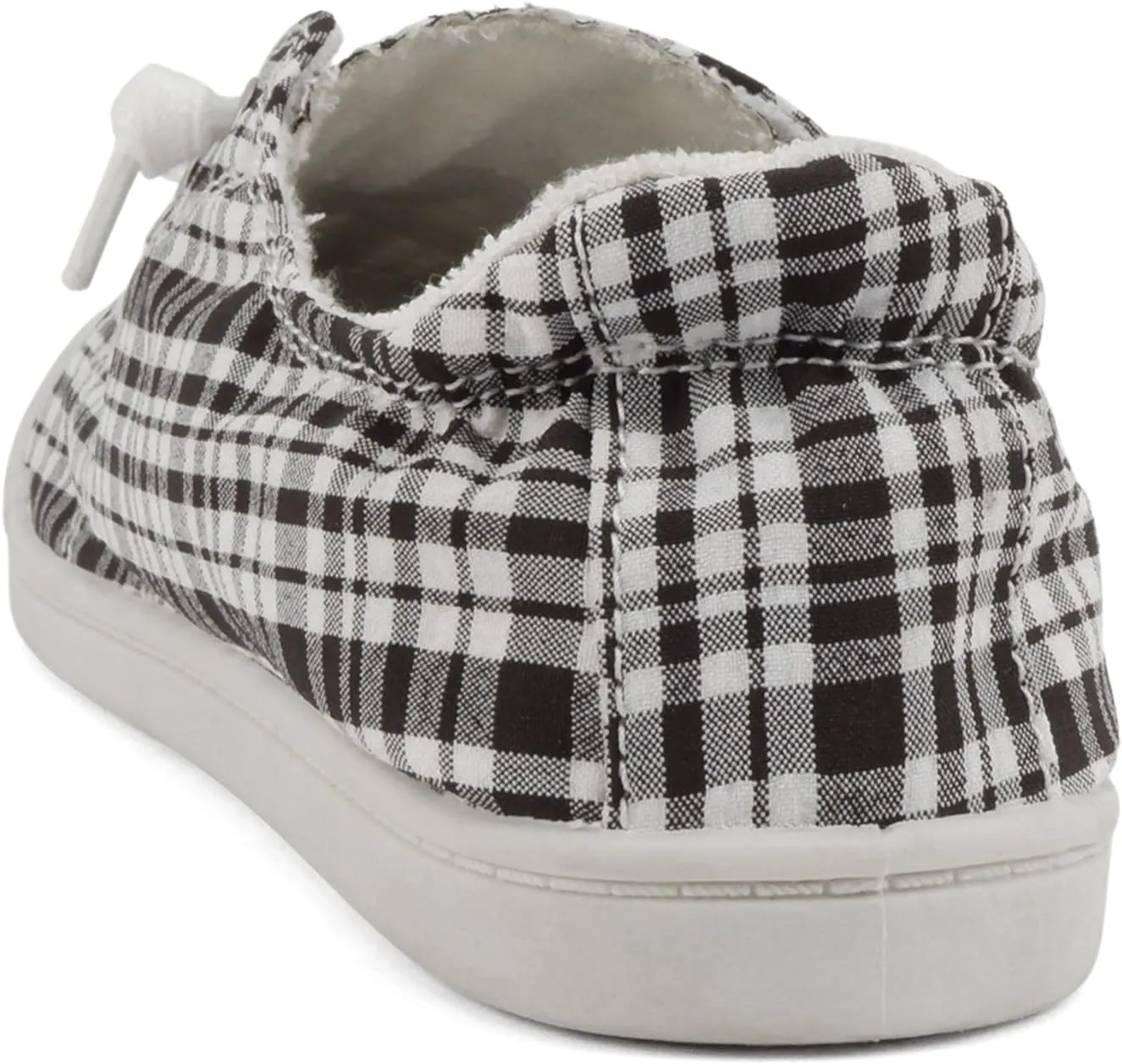 Soda Flat Women Shoes Linen Canvas Slip On Sneakers Lace Up Style Loafers Zig-S