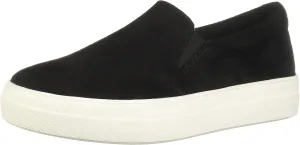 Soda Flat Women Shoes Slip On Loafers Casual Sneakers Memory Foam Insoles Hidden Platform/Flatform Round Toe Hike-G Black Suede 6