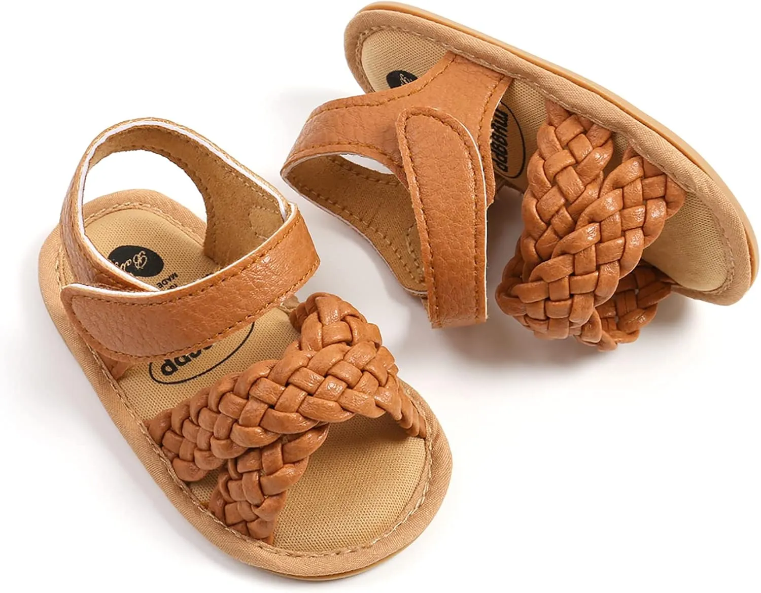 SOFMUO Baby Girls Boys Sparkly Bowknot Sandals Premium Soft Anti-Slip Rubber Sole Infant Summer Outdoor Shoes Toddler First Walkers