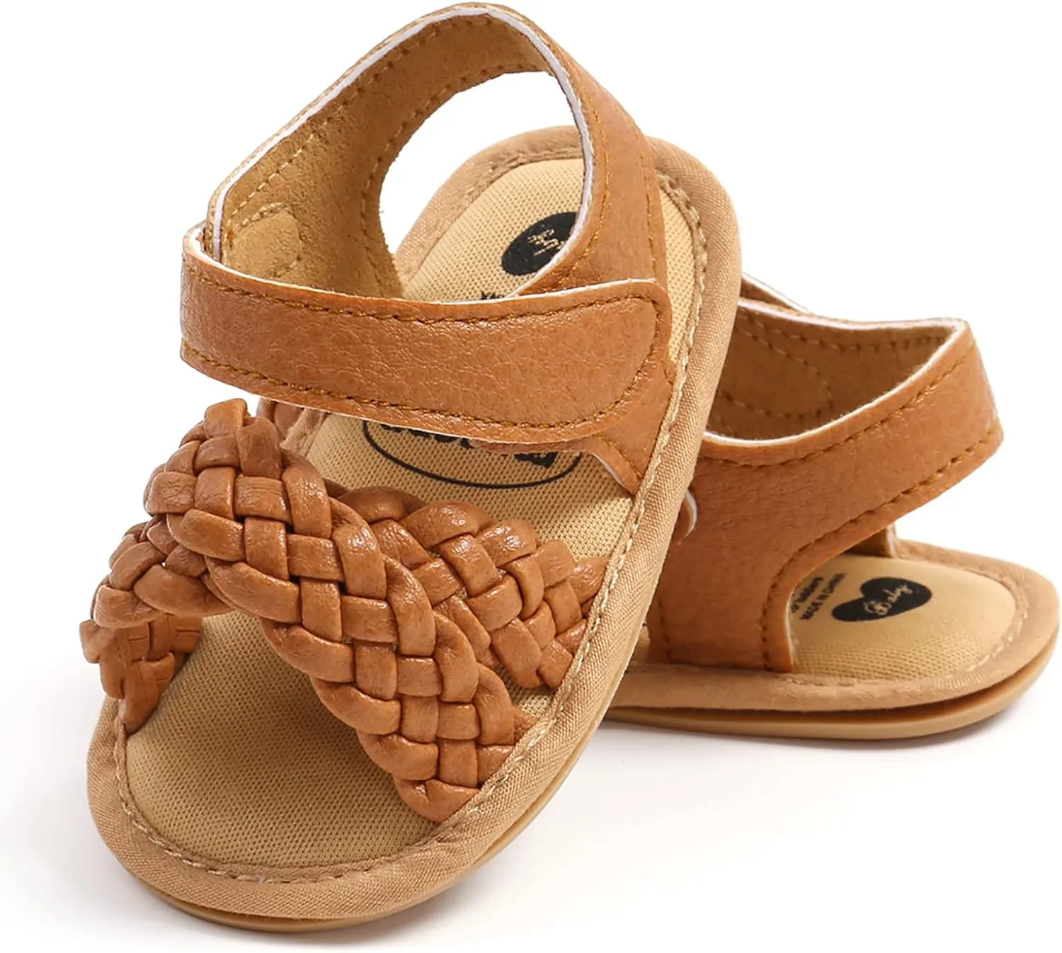 SOFMUO Baby Girls Boys Sparkly Bowknot Sandals Premium Soft Anti-Slip Rubber Sole Infant Summer Outdoor Shoes Toddler First Walkers