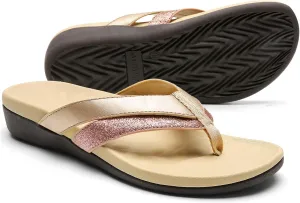 Sounity Soft Arch Support Comfortable Sandals for Womens, Best Summer Dress Flip Flops with Cushion Memory Foam, Outdoor Walking Slippers for Plantar Fasciitis…