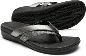 Sounity Soft Arch Support Comfortable Sandals for Womens, Best Summer Dress Flip Flops with Cushion Memory Foam, Outdoor Walking Slippers for Plantar Fasciitis…