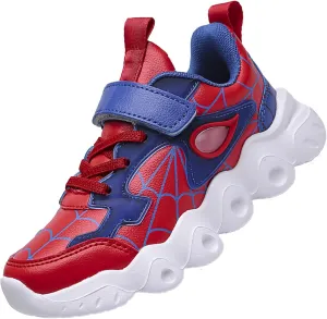 Spider Kid Sneakers Athletic Running Lightweight Stylish Shoes for Boys Girls Halloween Christmas New Year Party