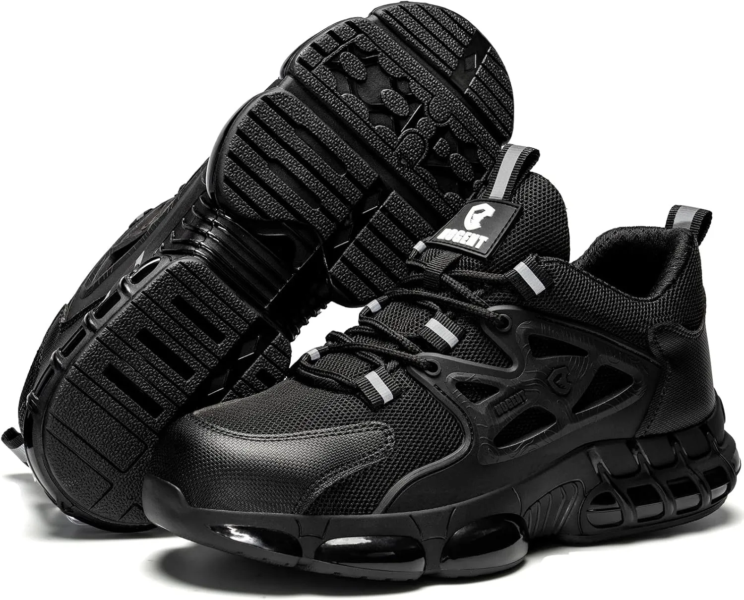Steel Toe Shoes for Men Women Composite Toe Work Sneakers Indestructible Safety Tennis Shoes Lightweight Breathable Construction Sneakers Puncture Proof Air Cushion Ergonomic Design
