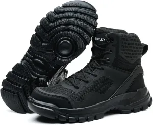 Steel Toe Shoes for Men Women Composite Toe Work Sneakers Indestructible Safety Tennis Shoes Lightweight Breathable Construction Sneakers Puncture Proof Air Cushion Ergonomic Design