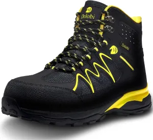 Steel Toe Work Boots for Men Non Slip Puncture Proof Safety Work Shoes for Men with Indestructible Construction Comfortable Perfect for Outdoor Work, Hiking, Construction