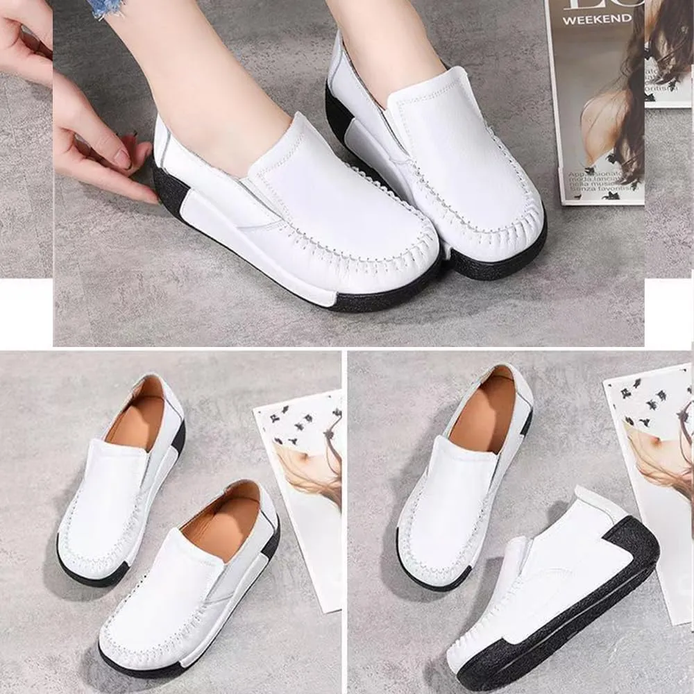 Stylish Women's Slip-On Loafers, Lightweight & Comfy for Work and Play, Featuring Arch Support for, Perfect for Office or Casual Outings