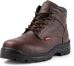 SUREWAY 6" Waterproof Work Boot for Men, Extremely Comfortable Insole, Oil/Slip Resistant, Thicker Leather, Work Boots/Shoes for Men, EH Safety Industrial & Construction Work Boots