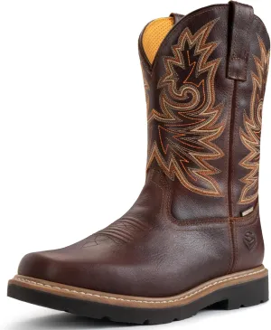 SUREWAY Square Toe Cowboy Boots for Men