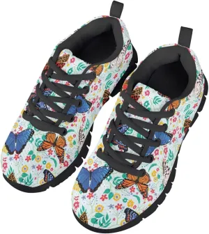 SYtrade Kids' Running Shoes Sports Fashion Sneaker Slip On Tennis Shoes Black Sole