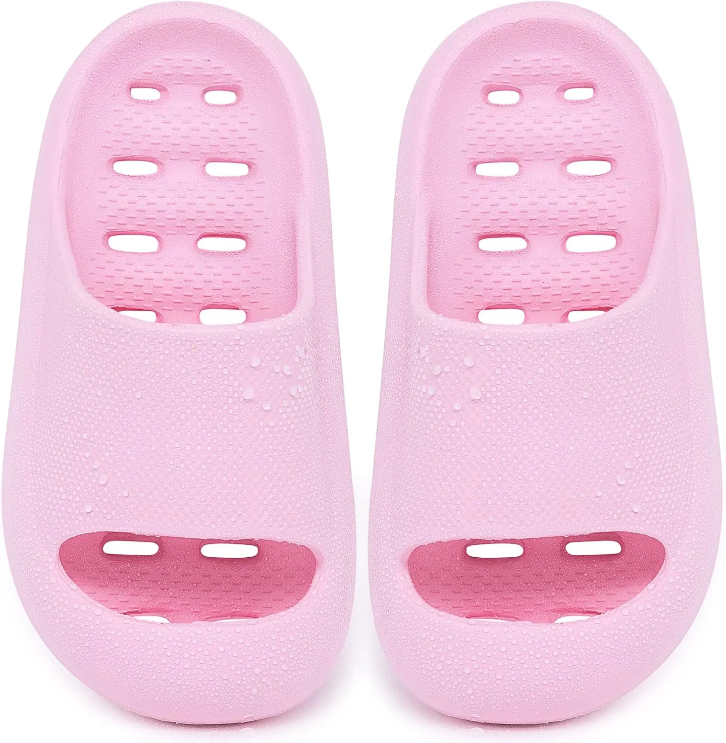techcity Boys Girls Slide Sandals Soft Cushioned Thick Sole Non-slip Summer Slippers Quick Drying Bathroom Shower Pool Beach Sandals for Toddler Little Kids