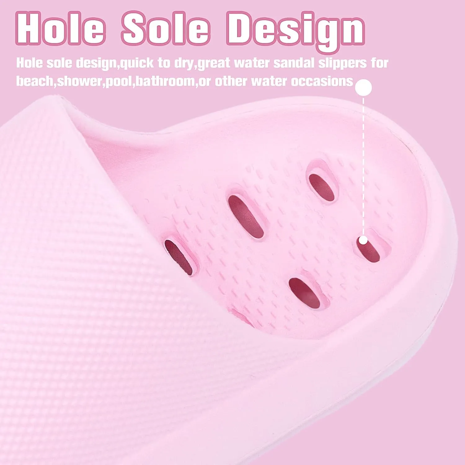 techcity Boys Girls Slide Sandals Soft Cushioned Thick Sole Non-slip Summer Slippers Quick Drying Bathroom Shower Pool Beach Sandals for Toddler Little Kids