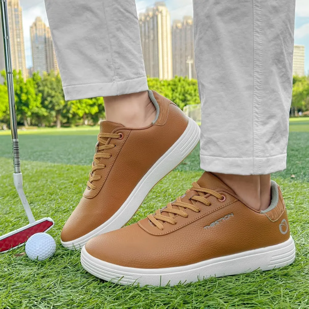 THESTRON Men's Golf Shoes Comfortable Non Slip Men Casual Sport Shoes for Golfing Lightweight Golf Sneakers
