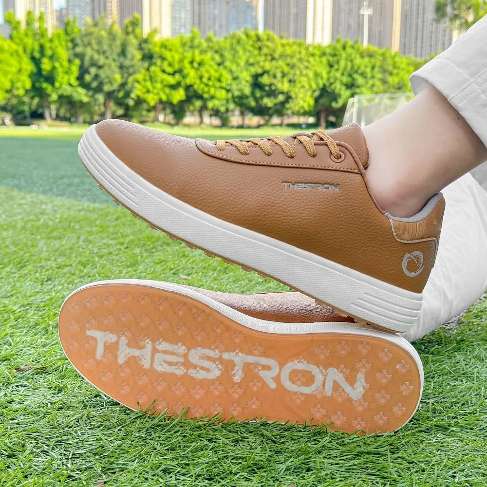 THESTRON Men's Golf Shoes Comfortable Non Slip Men Casual Sport Shoes for Golfing Lightweight Golf Sneakers