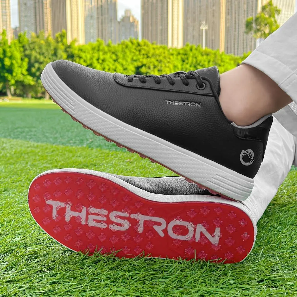 THESTRON Men's Golf Shoes Comfortable Non Slip Men Casual Sport Shoes for Golfing Lightweight Golf Sneakers