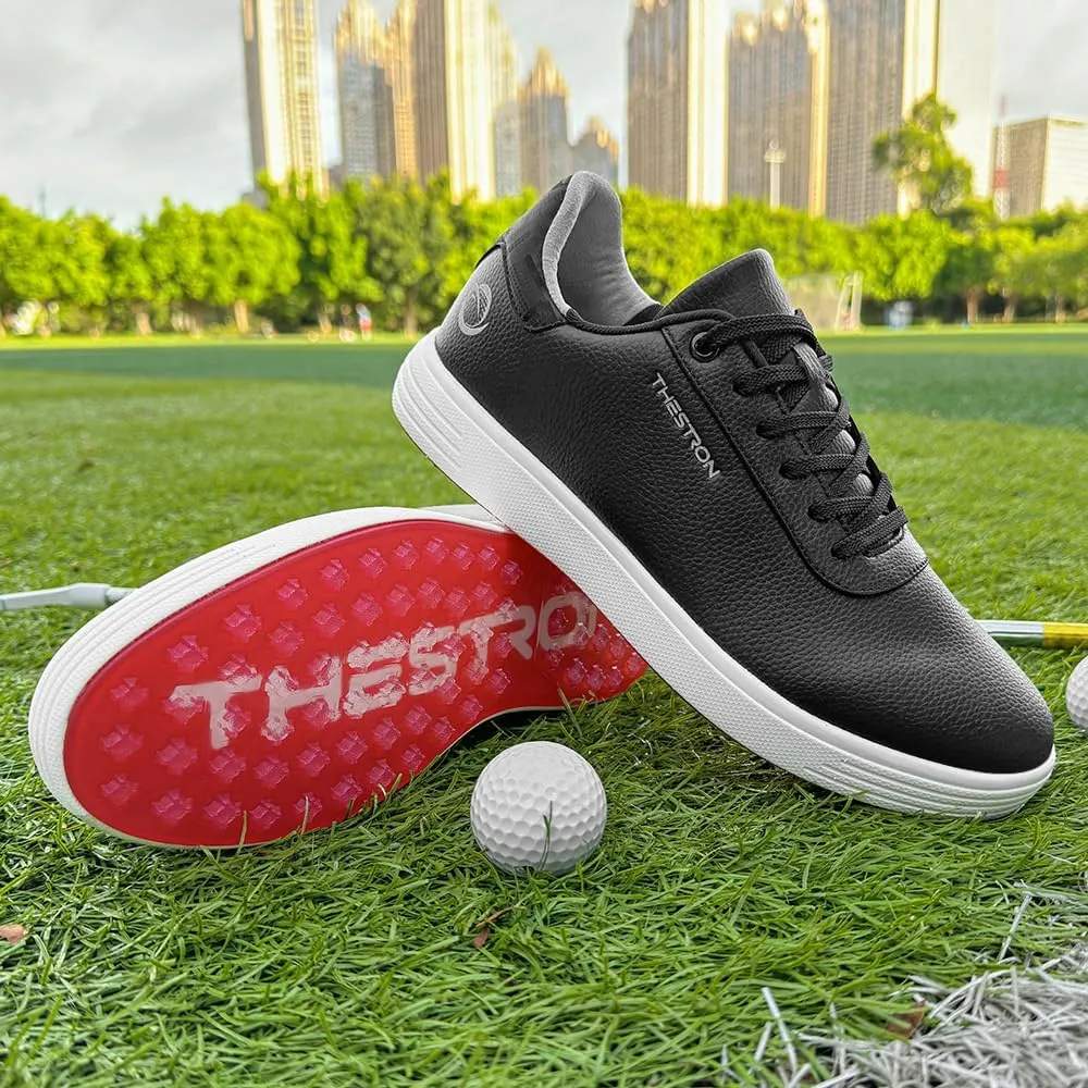 THESTRON Men's Golf Shoes Comfortable Non Slip Men Casual Sport Shoes for Golfing Lightweight Golf Sneakers