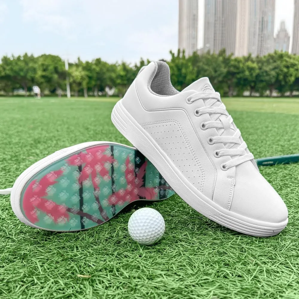 THESTRON Men's Golf Shoes Comfortable Non Slip Men Casual Sport Shoes for Golfing Lightweight Golf Sneakers