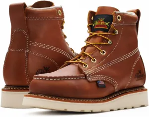 Thorogood 6” Work Boots for Women - American Heritage - Full-Grain Leather with Comfort Insoles and Slip-Resistant Wedge Outsoles, Made in USA