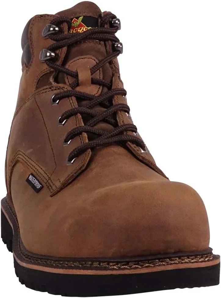 Thorogood V-Series 6” Waterproof Composite Toe Work Boots for Men - Premium Leather with Goodyear Storm Welt, Comfort Insole, and Chevron Traction Outsole; ASTM Rated