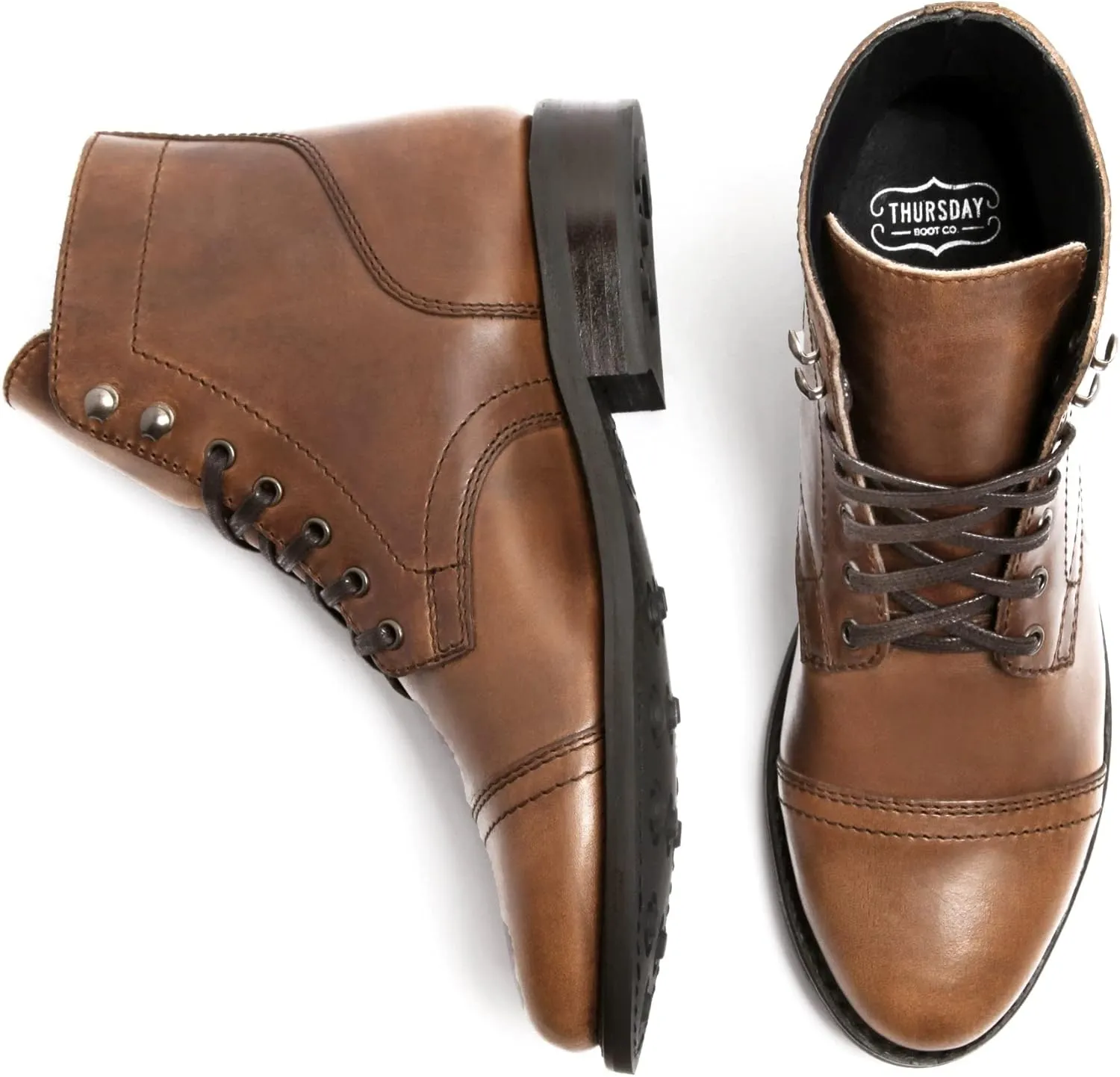 Thursday Boot Company Women's Captain Cap Toe Ankle Boots