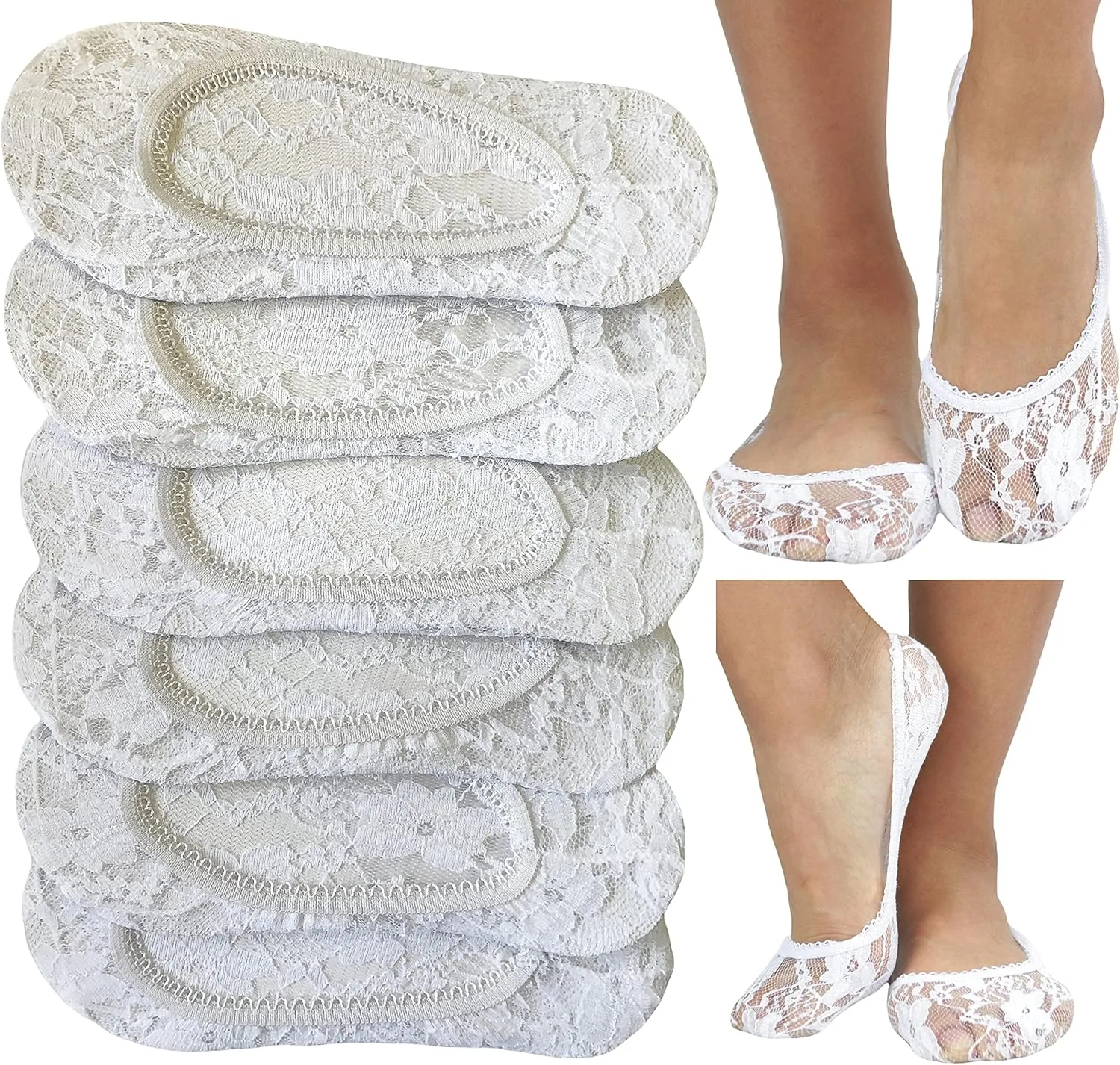 ToBeInStyle Men's and Women's No Show Footie Liners and Socks