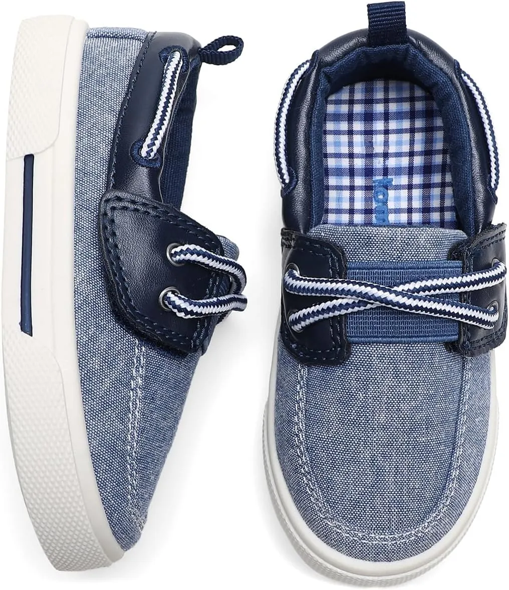 tombik Toddler Boys & Girls Boat Shoes Kids Canvas Sneakers (Toddler/Little Kid)
