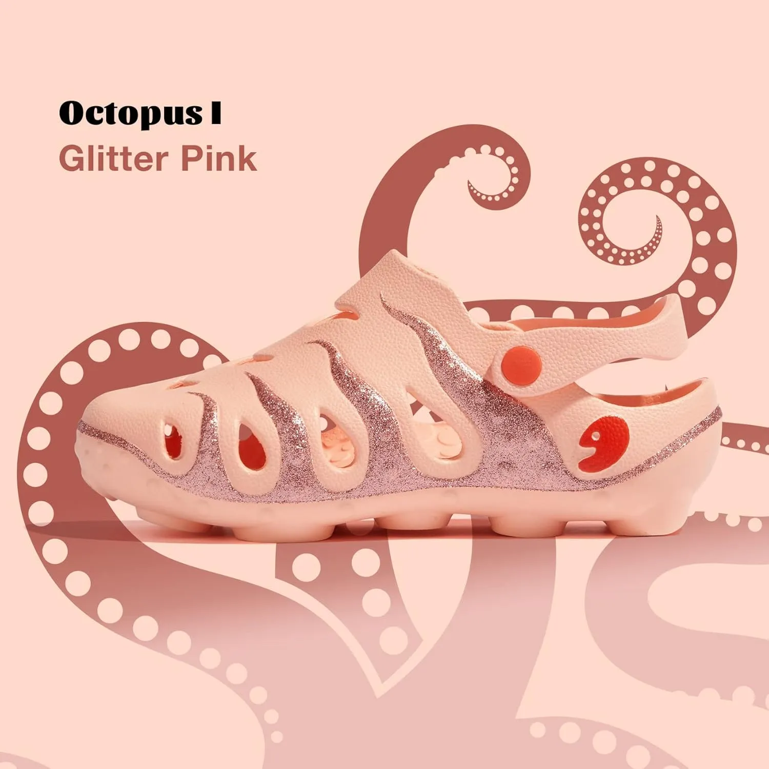 UIN Women's Clog Garden Shoes Slip On Beach Outdoor Slippers Sandals Octopus Ⅰ
