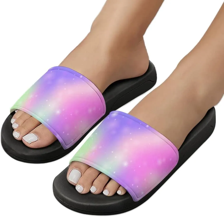Unisex Slides for Women Men, Comfortable Slippers Slides, Non-slip Shower Shoes House Fashion Thick for Indoor & Outdoor（23060302）