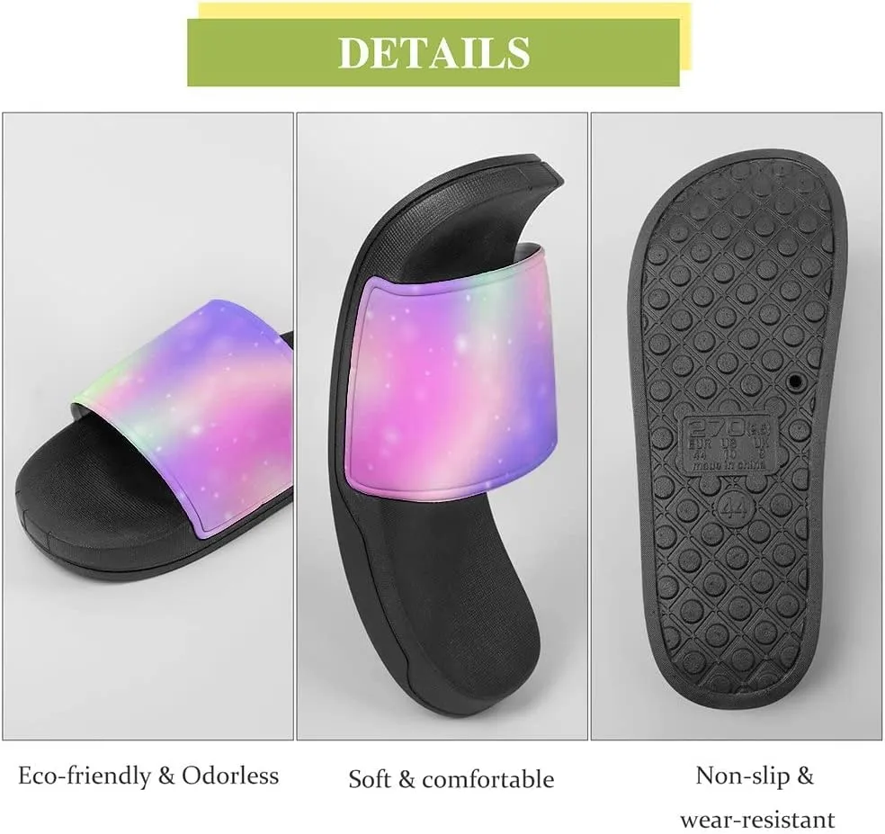 Unisex Slides for Women Men, Comfortable Slippers Slides, Non-slip Shower Shoes House Fashion Thick for Indoor & Outdoor（23060302）