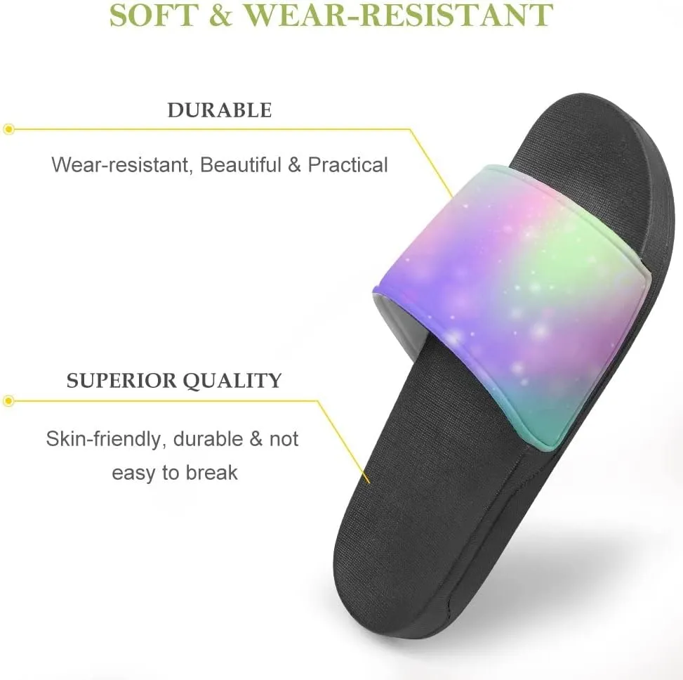 Unisex Slides for Women Men, Comfortable Slippers Slides, Non-slip Shower Shoes House Fashion Thick for Indoor & Outdoor（23060302）