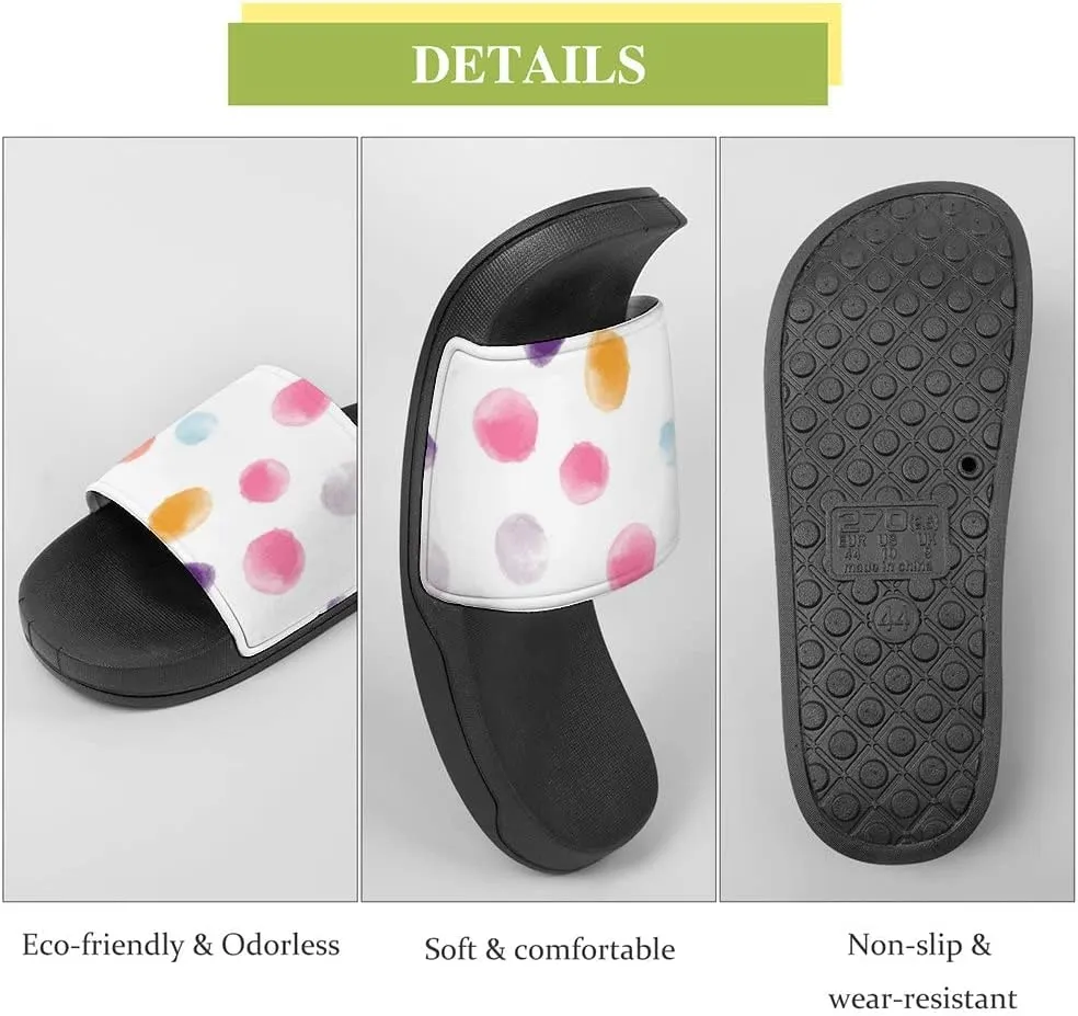 Unisex Slides for Women Men, Comfortable Slippers Slides, Non-slip Shower Shoes House Fashion Thick for Indoor & Outdoor（23060305）