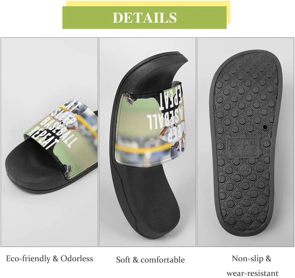 Unisex Slides for Women Men, Comfortable Slippers Slides, Non-slip Shower Shoes House Fashion Thick for Indoor & Outdoor（23060305）