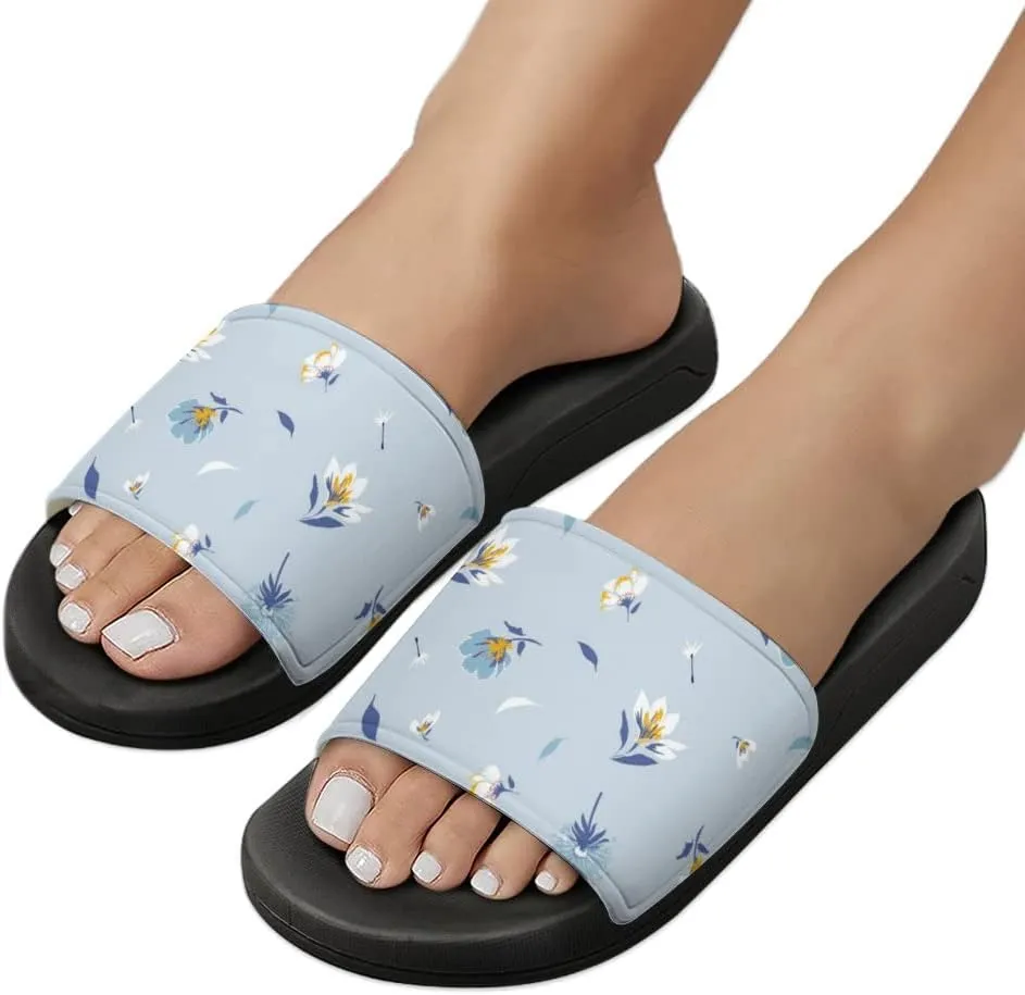 Unisex Slides for Women Men, Comfortable Slippers Slides, Non-slip Shower Shoes House Fashion Thick for Indoor & Outdoor（23060305）