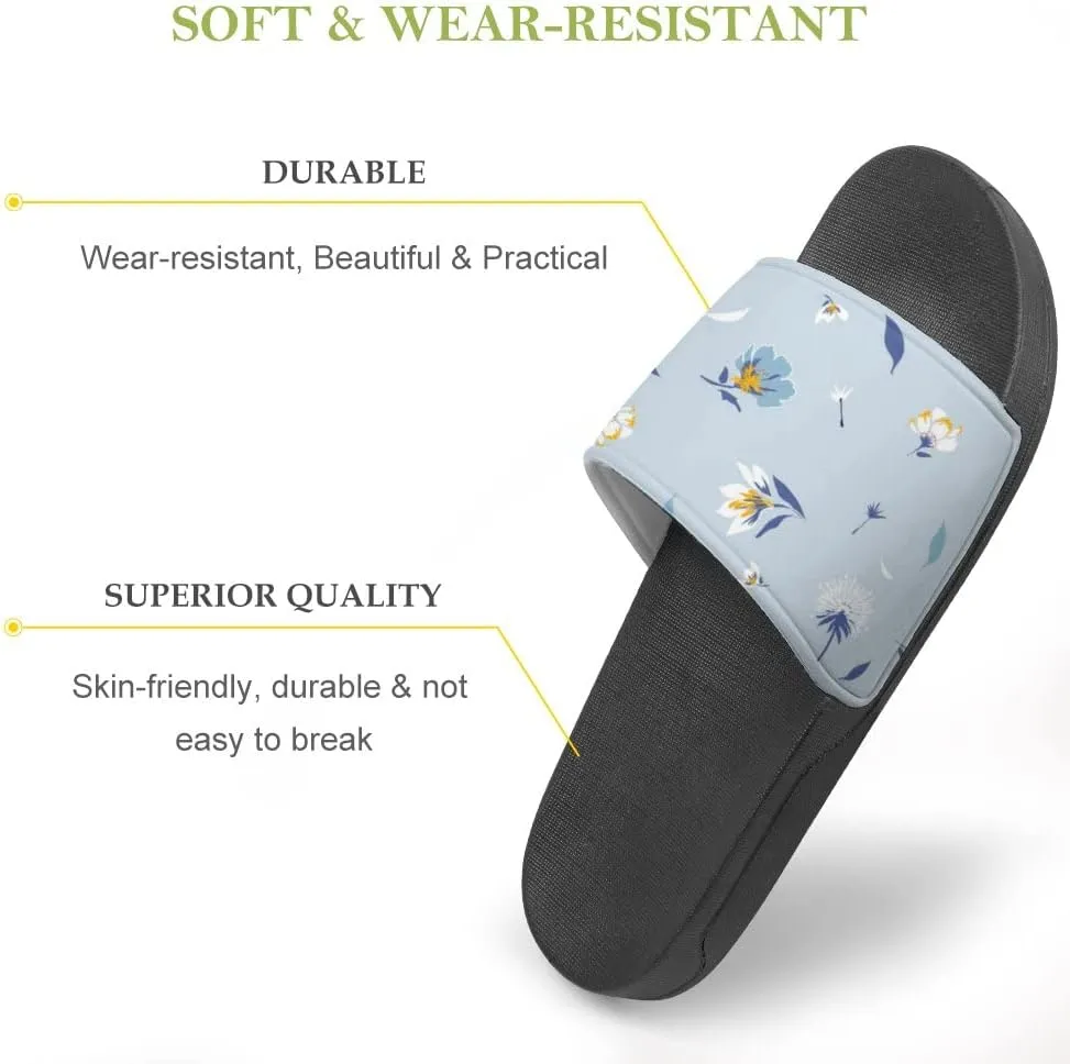 Unisex Slides for Women Men, Comfortable Slippers Slides, Non-slip Shower Shoes House Fashion Thick for Indoor & Outdoor（23060305）