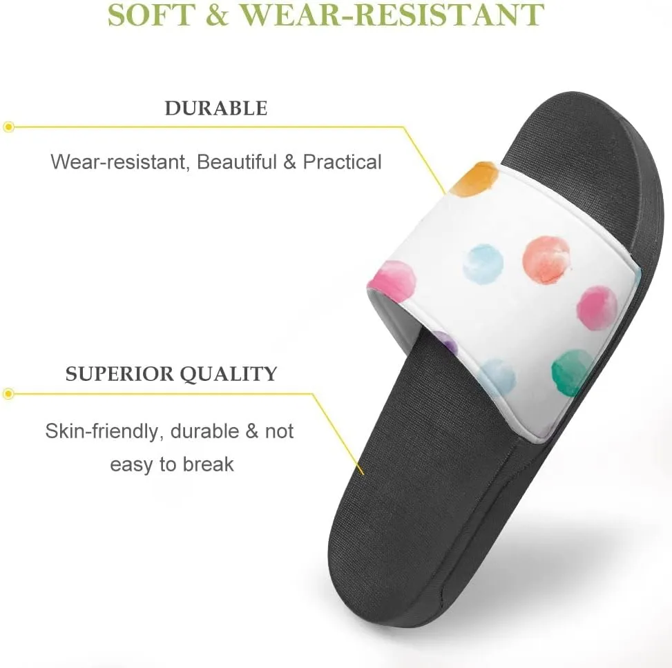 Unisex Slides for Women Men, Comfortable Slippers Slides, Non-slip Shower Shoes House Fashion Thick for Indoor & Outdoor（23060305）