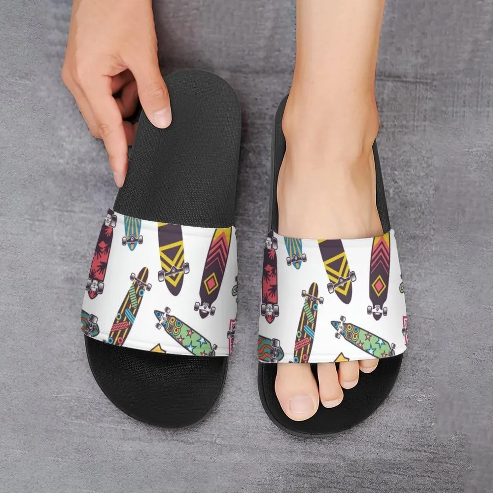 Unisex Slides for Women Men, Comfortable Slippers Slides, Non-slip Shower Shoes House Fashion Thick for Indoor & Outdoor（23060606）