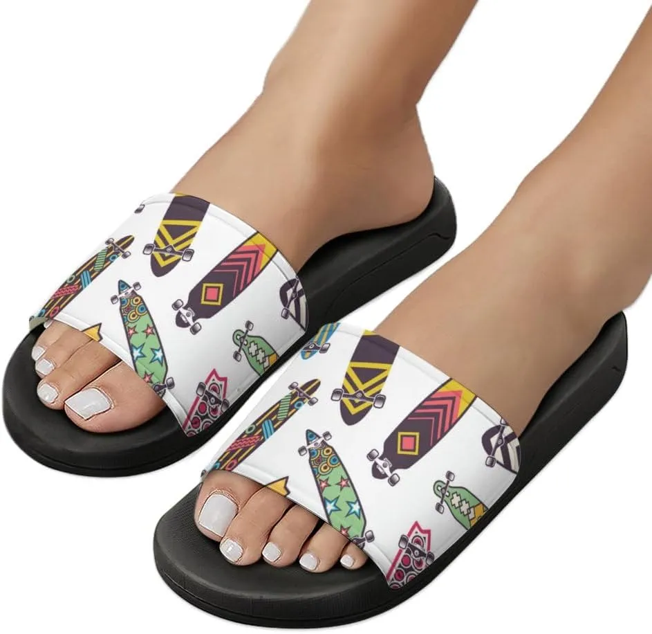 Unisex Slides for Women Men, Comfortable Slippers Slides, Non-slip Shower Shoes House Fashion Thick for Indoor & Outdoor（23060606）