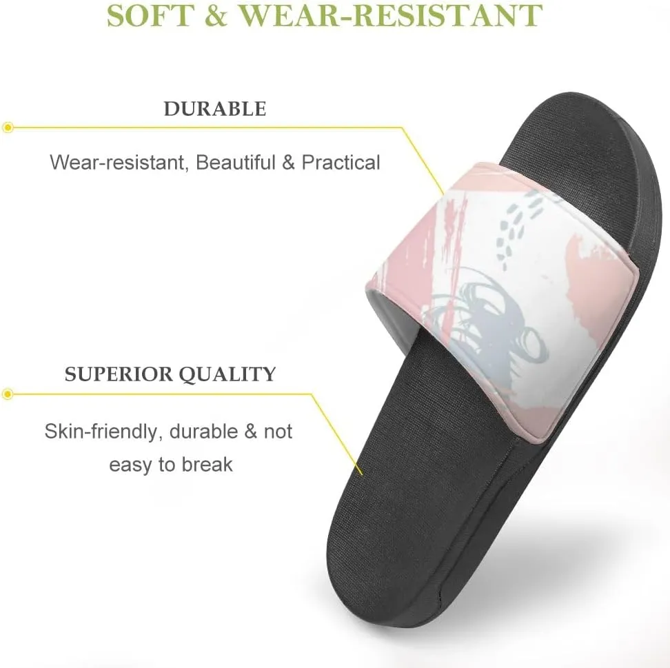 Unisex Slides for Women Men, Comfortable Slippers Slides, Non-slip Shower Shoes House Fashion Thick for Indoor & Outdoor（23060606）