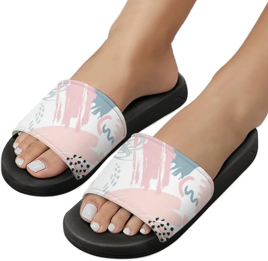 Unisex Slides for Women Men, Comfortable Slippers Slides, Non-slip Shower Shoes House Fashion Thick for Indoor & Outdoor（23060606）