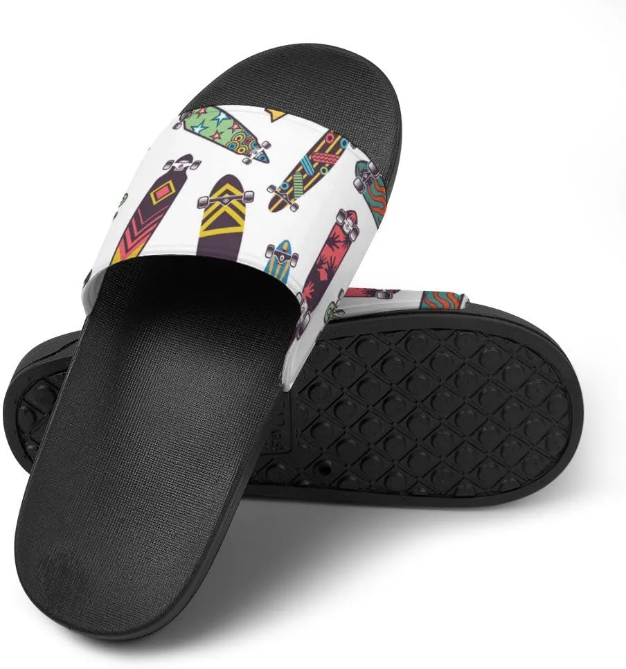 Unisex Slides for Women Men, Comfortable Slippers Slides, Non-slip Shower Shoes House Fashion Thick for Indoor & Outdoor（23060606）
