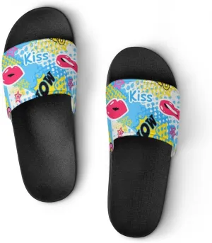 Unisex Slides for Women Men, Comfortable Slippers Slides, Non-slip Shower Shoes House Fashion Thick for Indoor & Outdoor（23060705）