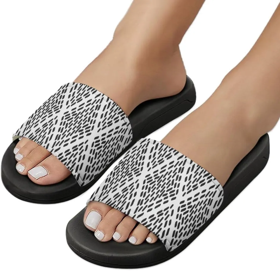 Unisex Slides for Women Men, Comfortable Slippers Slides, Non-slip Shower Shoes House Fashion Thick for Indoor & Outdoor（23060705）