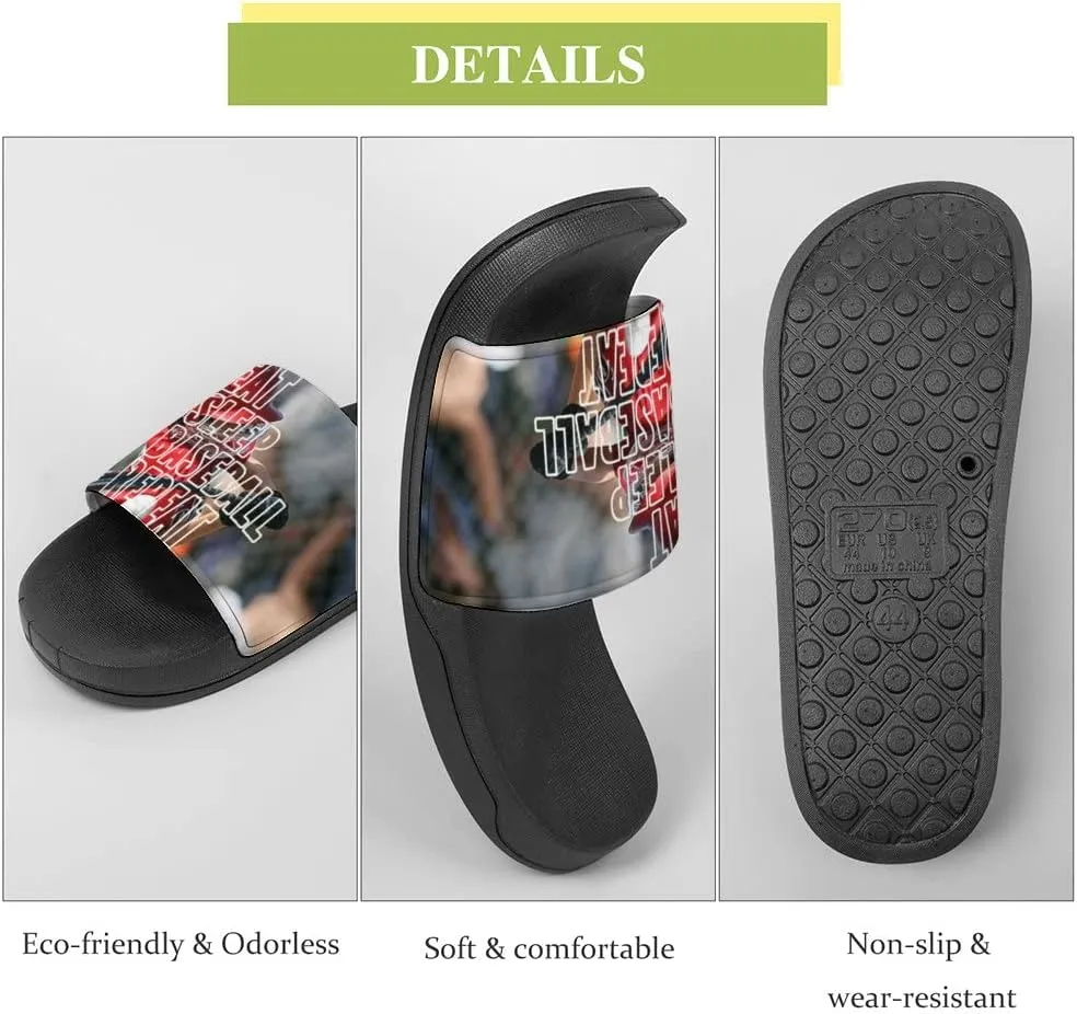 Unisex Slides for Women Men, Comfortable Slippers Slides, Non-slip Shower Shoes House Fashion Thick for Indoor & Outdoor（23060705）
