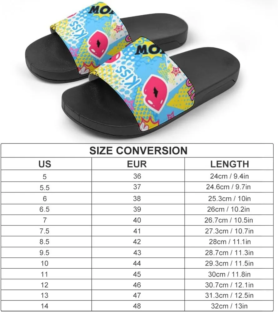 Unisex Slides for Women Men, Comfortable Slippers Slides, Non-slip Shower Shoes House Fashion Thick for Indoor & Outdoor（23060705）
