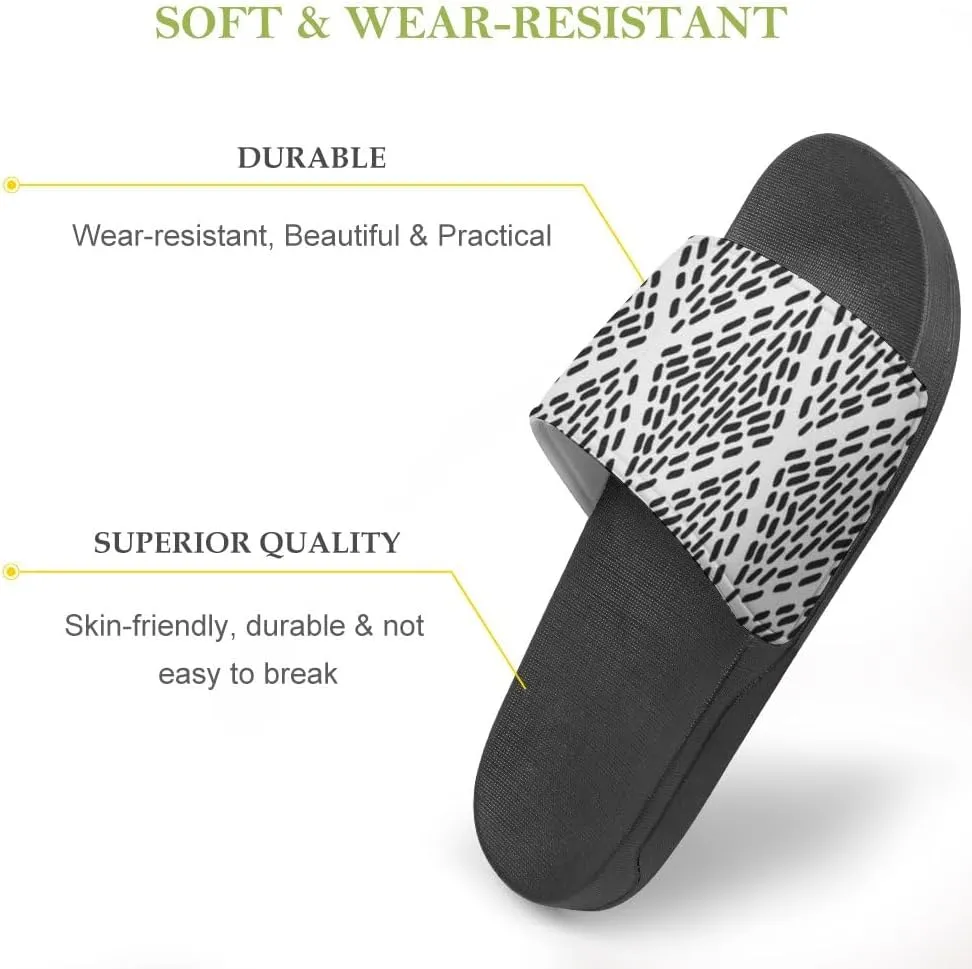 Unisex Slides for Women Men, Comfortable Slippers Slides, Non-slip Shower Shoes House Fashion Thick for Indoor & Outdoor（23060705）