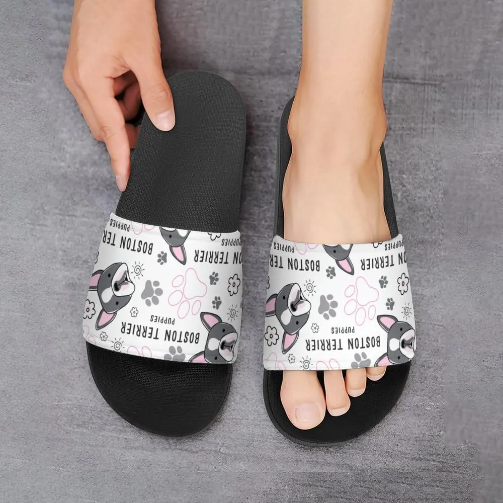 Unisex Slides for Women Men, Comfortable Slippers Slides, Non-slip Shower Shoes House Fashion Thick for Indoor & Outdoor（23061403）