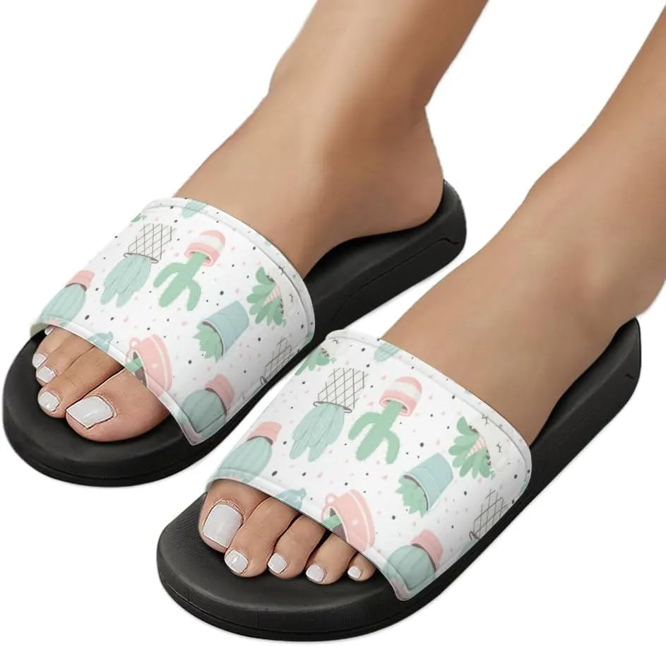 Unisex Slides for Women Men, Comfortable Slippers Slides, Non-slip Shower Shoes House Fashion Thick for Indoor & Outdoor（23061403）