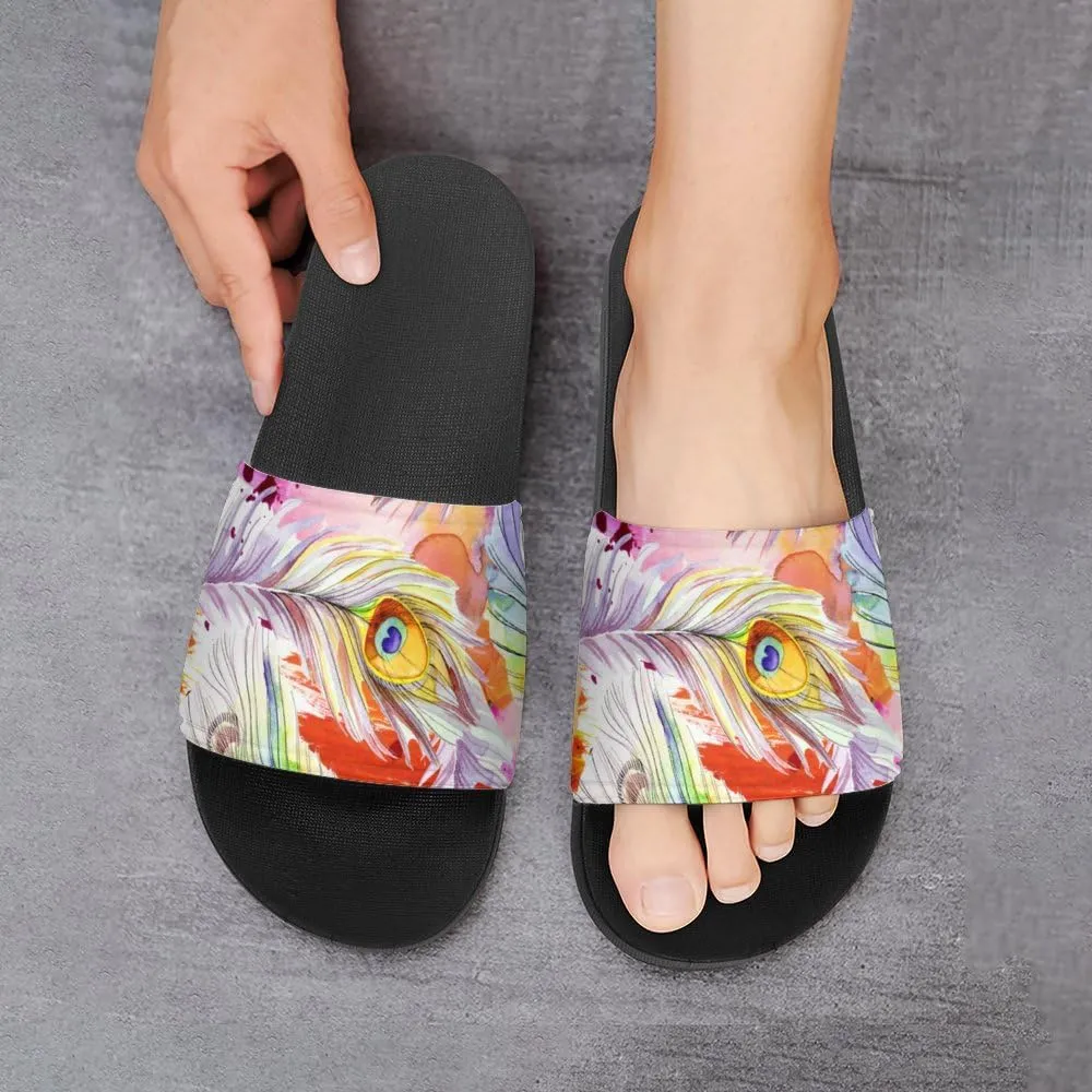 Unisex Slides for Women Men, Comfortable Slippers Slides, Non-slip Shower Shoes House Fashion Thick for Indoor & Outdoor（23061403）