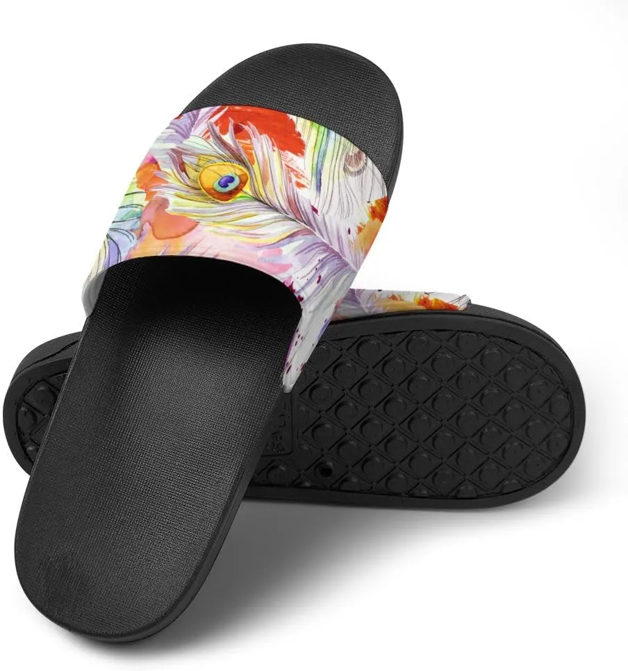 Unisex Slides for Women Men, Comfortable Slippers Slides, Non-slip Shower Shoes House Fashion Thick for Indoor & Outdoor（23061403）