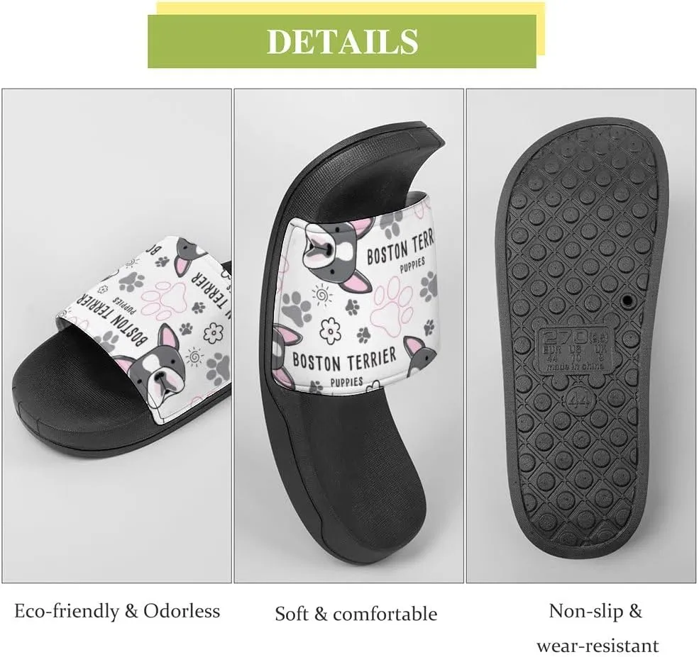 Unisex Slides for Women Men, Comfortable Slippers Slides, Non-slip Shower Shoes House Fashion Thick for Indoor & Outdoor（23061403）